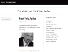 Tablet Screenshot of frankviolaauthor.org